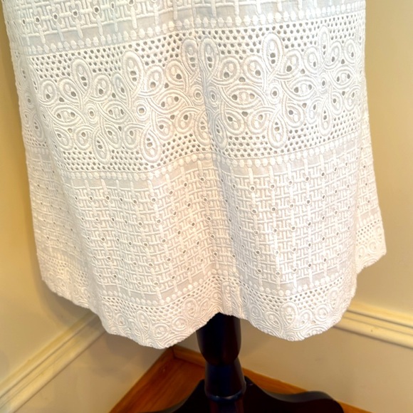 NWT LILLY PULITZER Betsey dress LWD‎ Eyelet classic we white lace Sz 10 - Picture 8 of 15